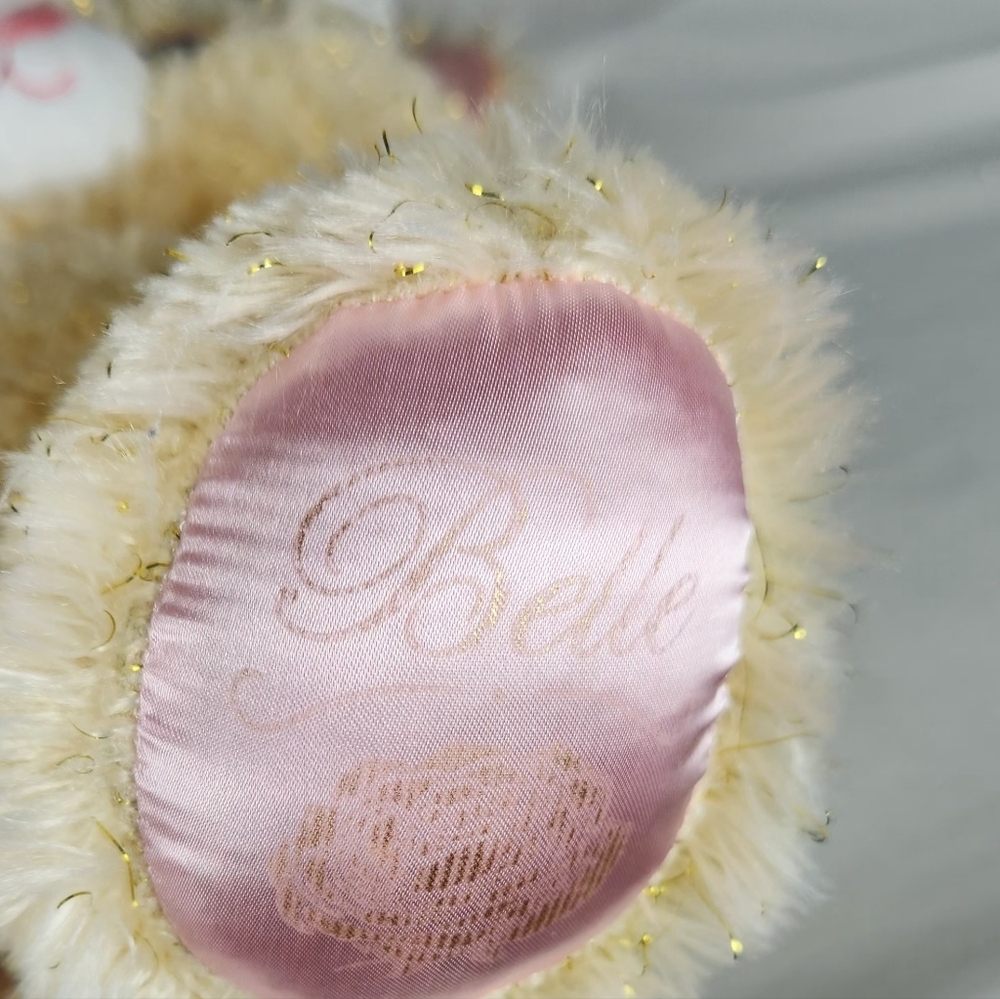Build-A-Bear 2017 Disney Beauty & the Beast BELLE Gold Sparkle Bear Plush 16" LE - Picture 8 of 12